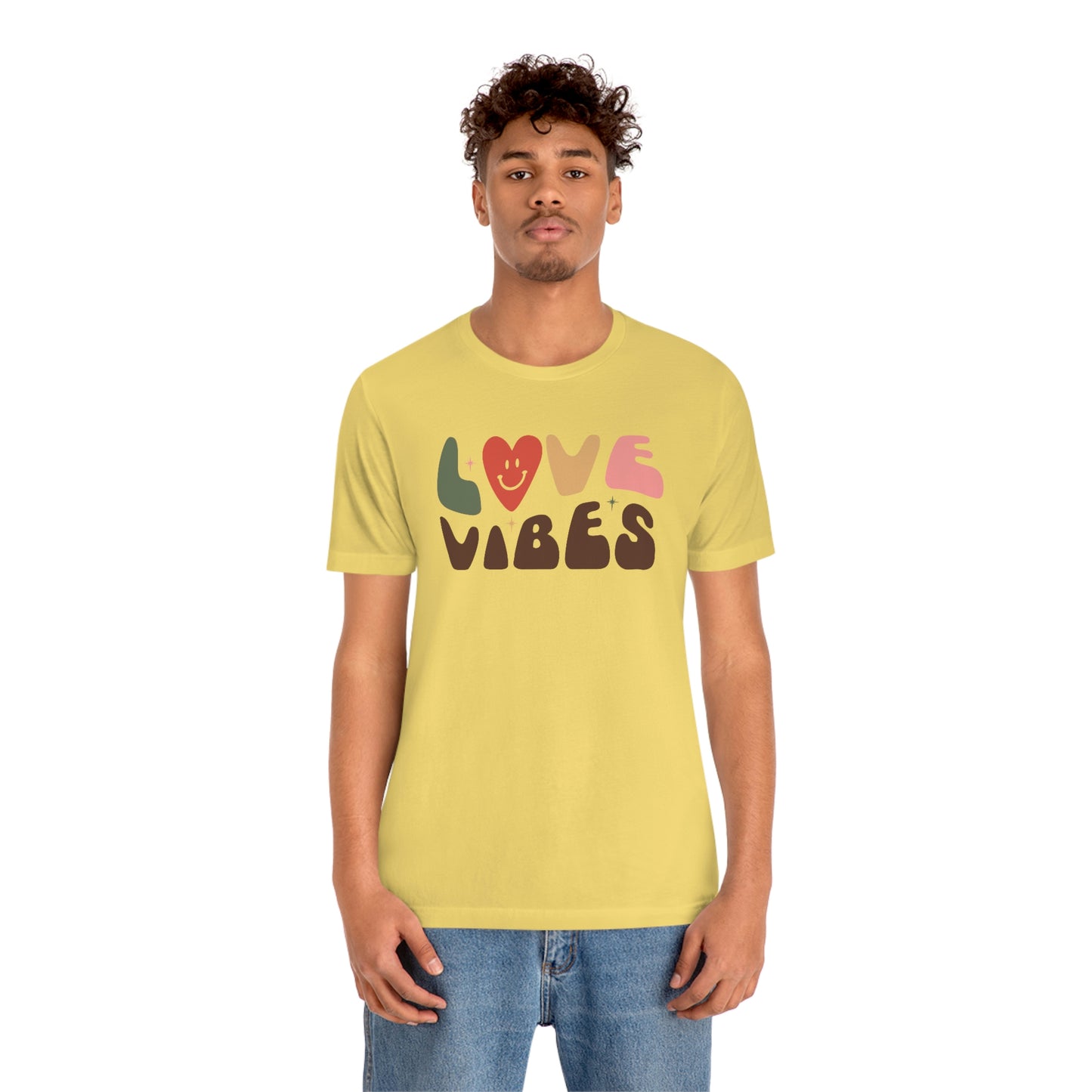 "Love Vibes" Unisex Jersey Short Sleeve Tee