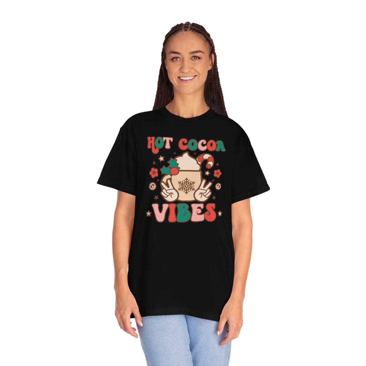 Hot Cocoa Vibes Unisex Garment-Dyed Comfort Colors PREMIUM T-shirt