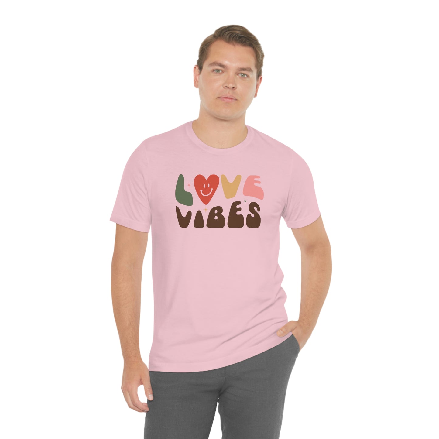 "Love Vibes" Unisex Jersey Short Sleeve Tee