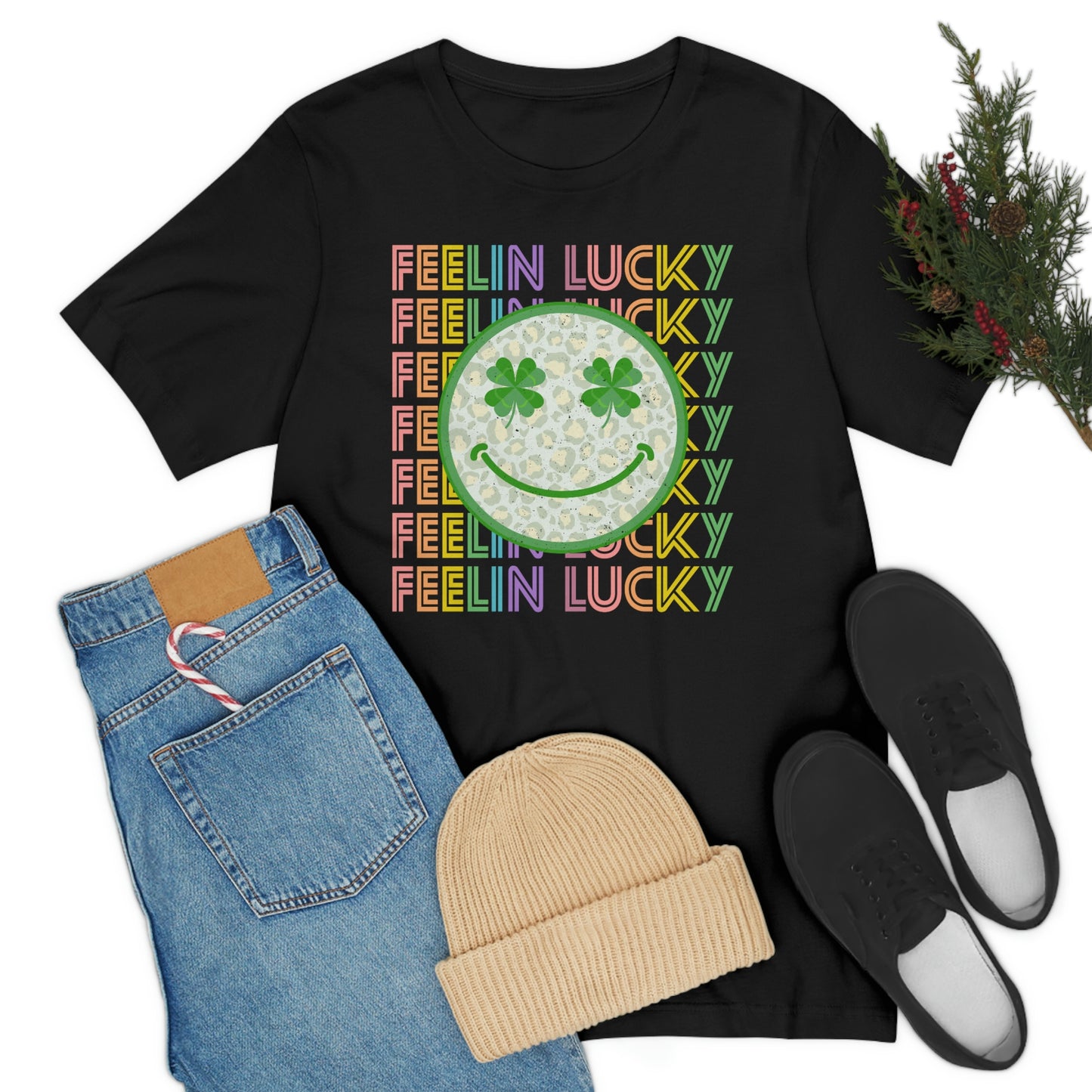 St. Patrick's Day "Feelin Lucky" Unisex Jersey Short Sleeve Tee