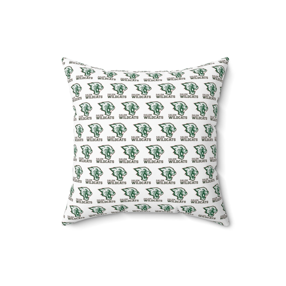 White Salem Wildcats Spun Polyester Square Pillow