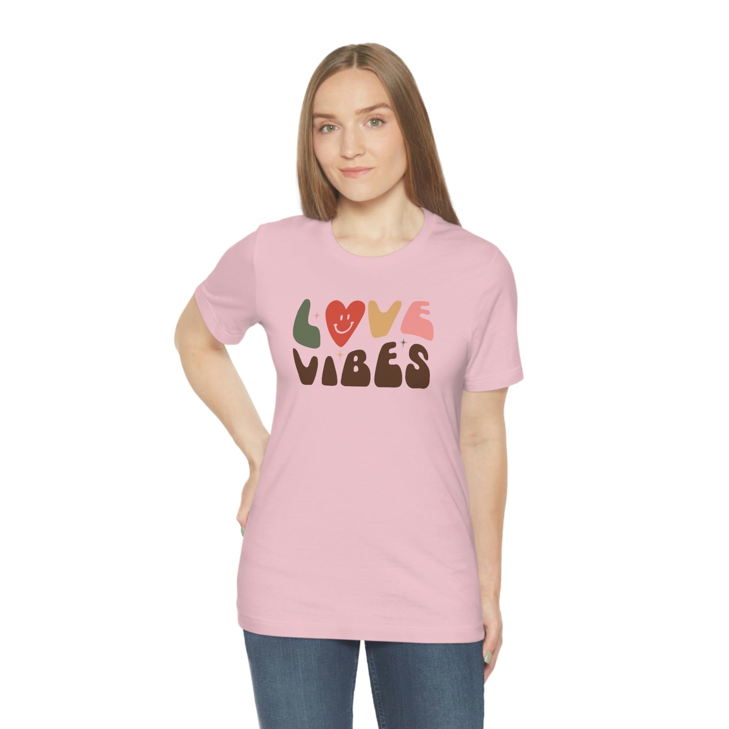 "Love Vibes" Unisex Jersey Short Sleeve Tee