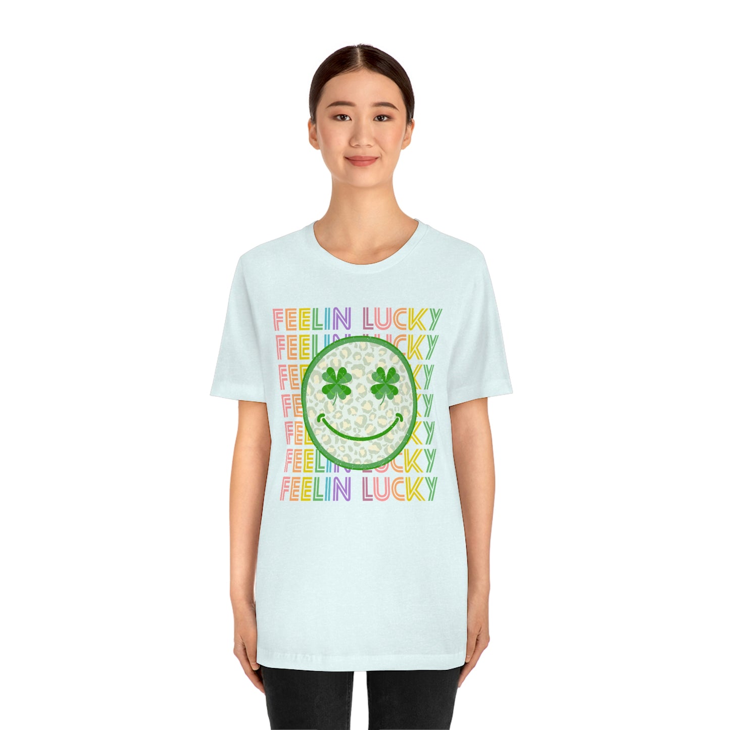 St. Patrick's Day "Feelin Lucky" Unisex Jersey Short Sleeve Tee