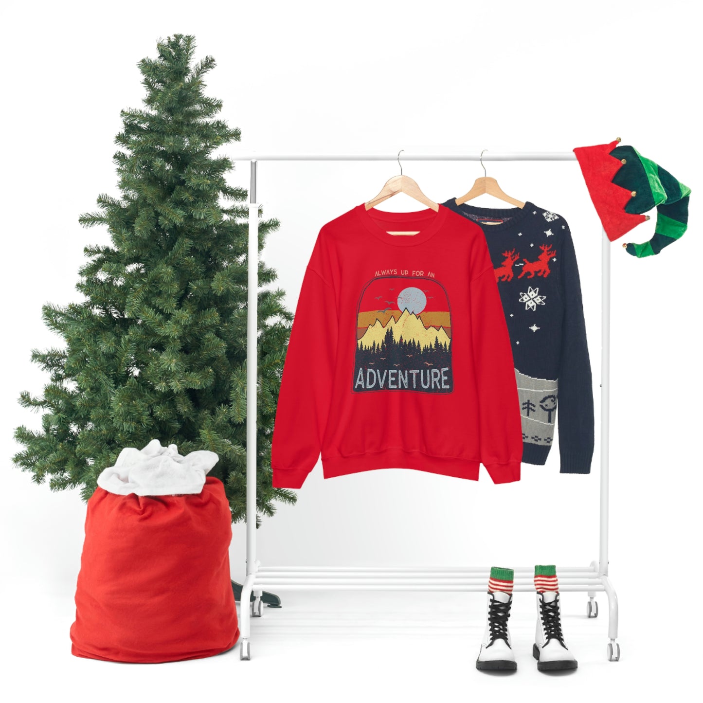 I'm Always Up for an Adventure Unisex Heavy Blend™ Crewneck Sweatshirt