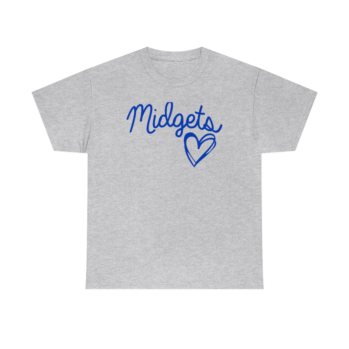 Midget Blue Heart Unisex Heavy Cotton Tee