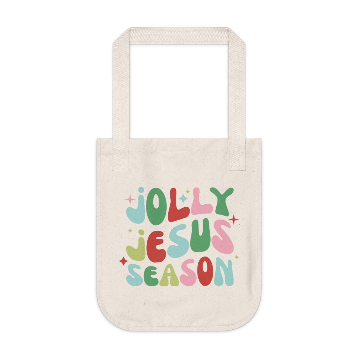 Jolly Jesus Season Organic Canvas Tote Bag