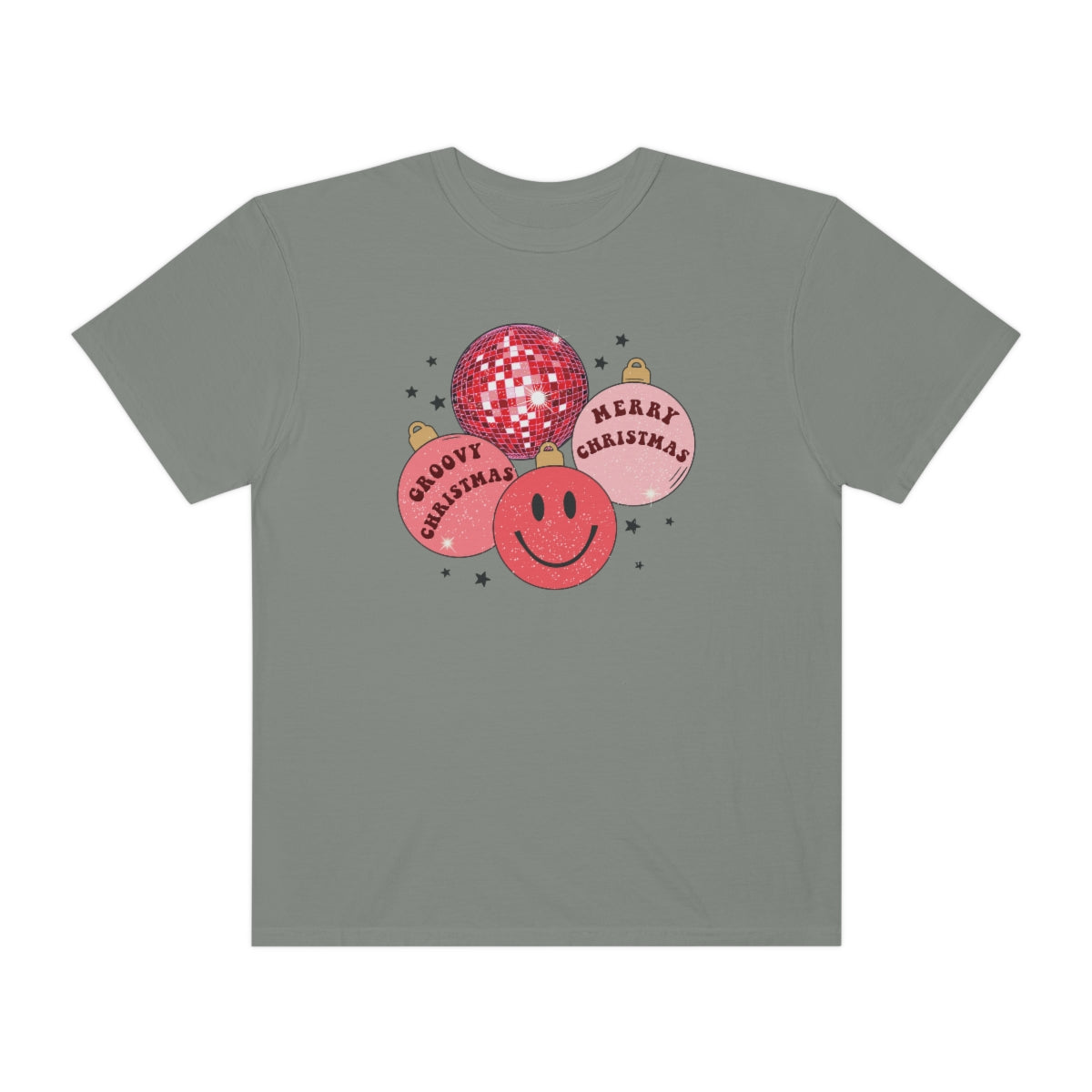 Groovy Christmas Unisex Garment-Dyed Comfort Colors PREMIUM T-shirt
