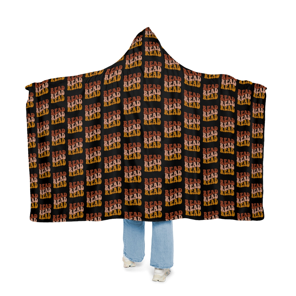 Black "Read Read Read" Snuggle Blanket