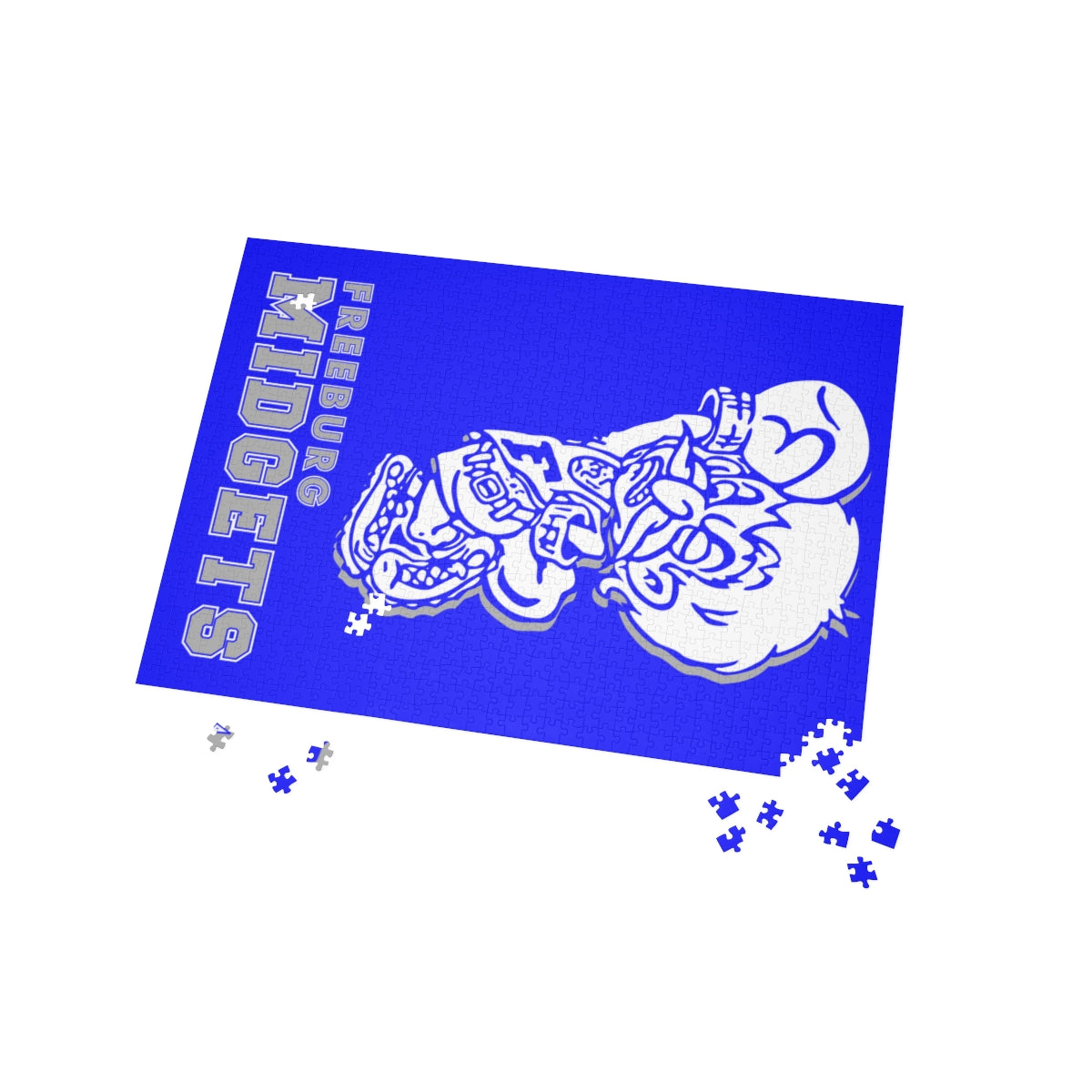 Freeburg Midget Puzzle - Blue (96, 252, 500, 1000-Piece)