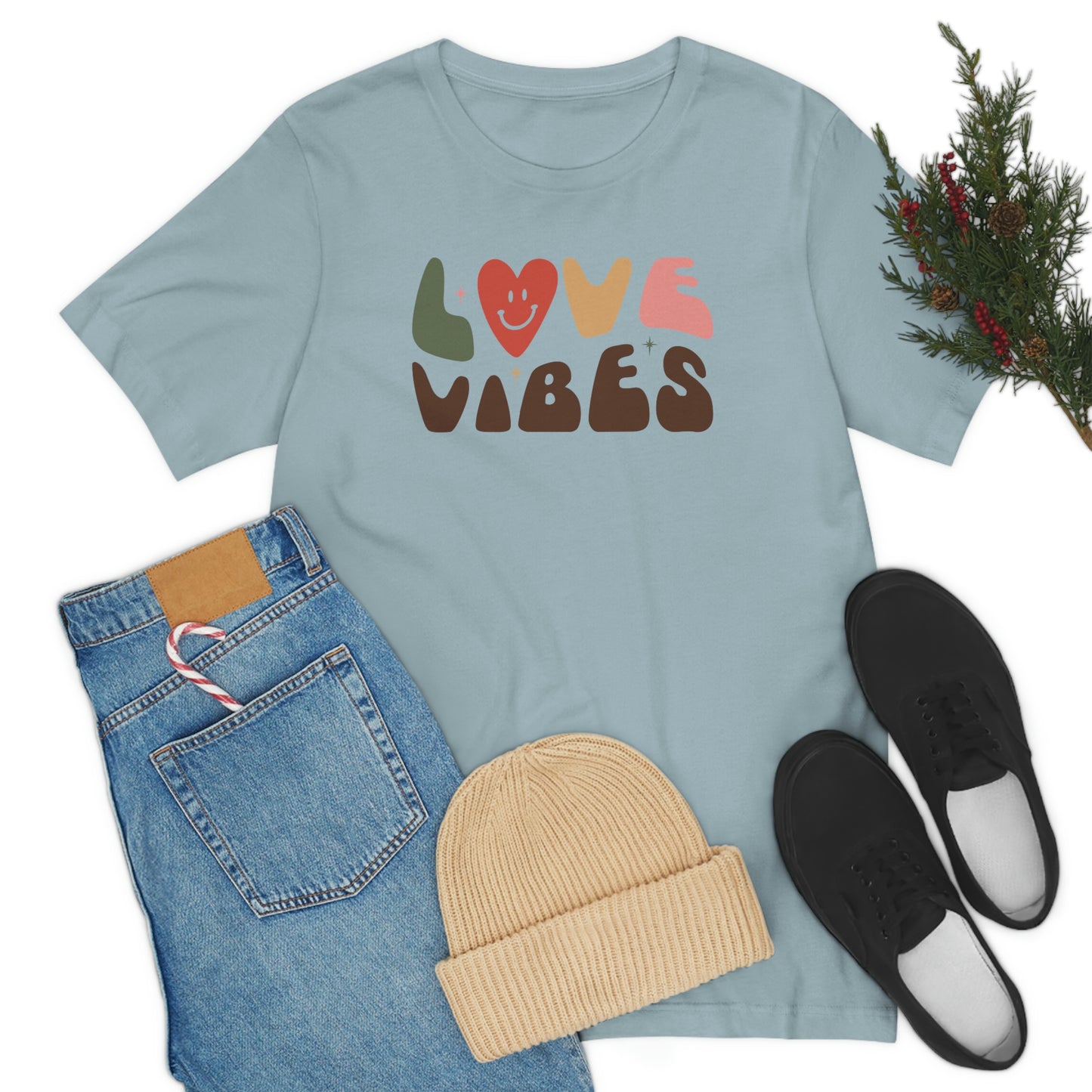 "Love Vibes" Unisex Jersey Short Sleeve Tee