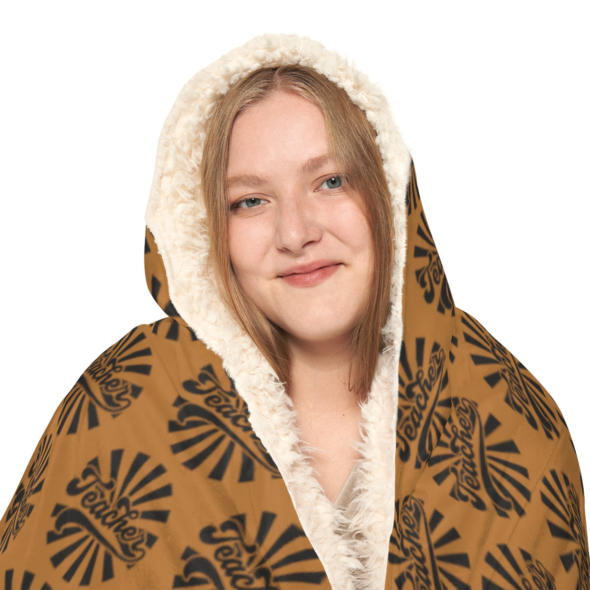 Light Brown " Teacher" Snuggle Blanket