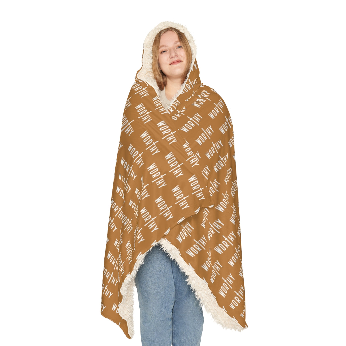 Light Brown Worthy Snuggle Blanket