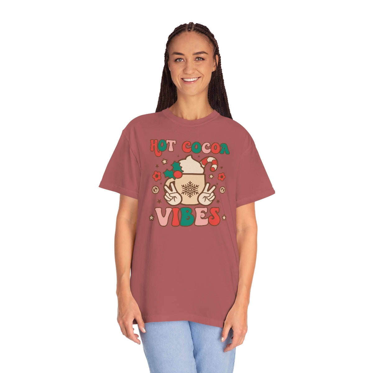 Hot Cocoa Vibes Unisex Garment-Dyed Comfort Colors PREMIUM T-shirt
