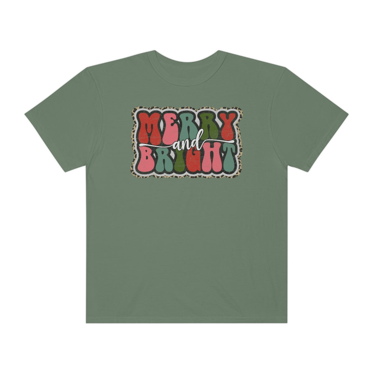 Merry and Bright Unisex Garment-Dyed Comfort Colors PREMIUM T-shirt