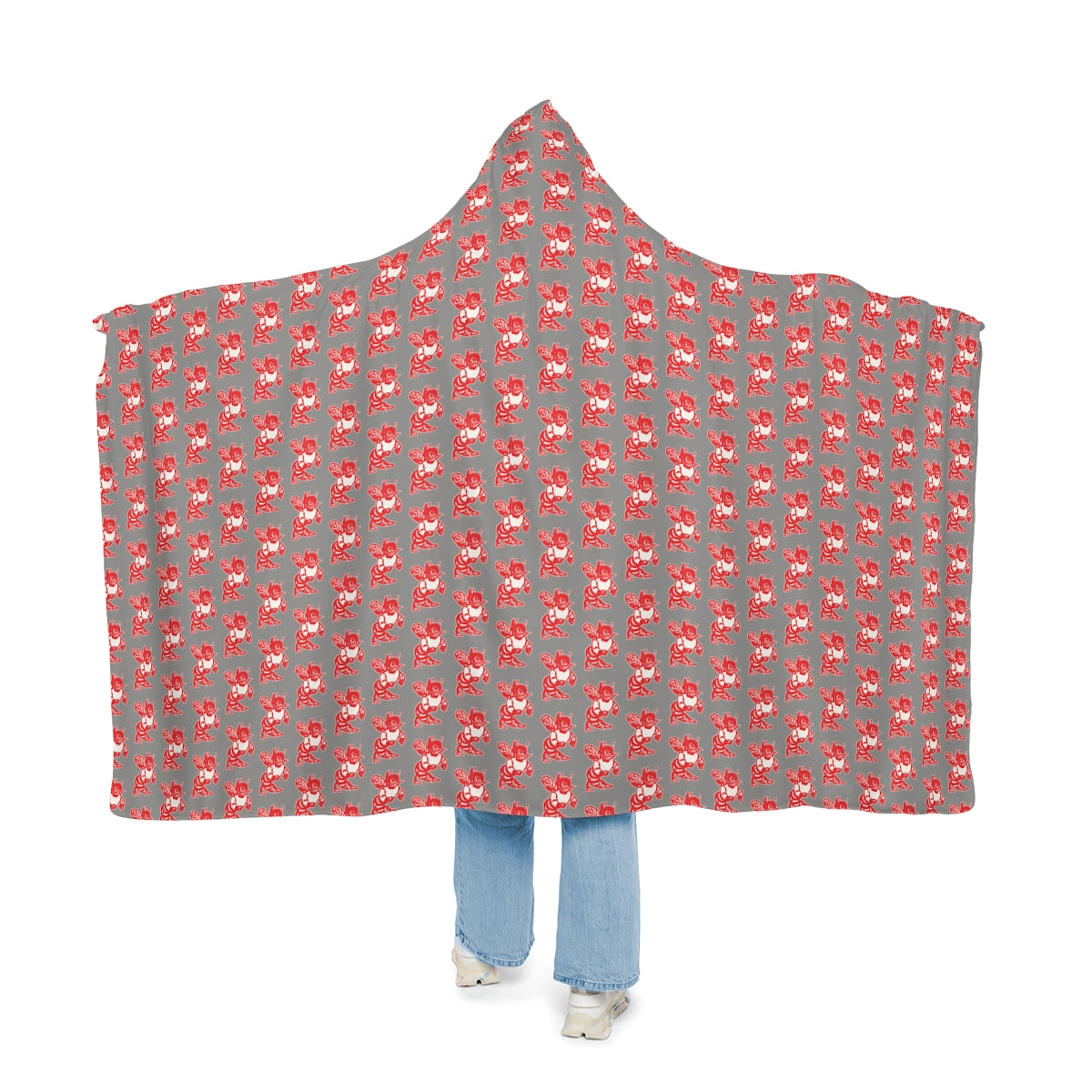 Gray Freeburg Hornet Snuggle Blanket