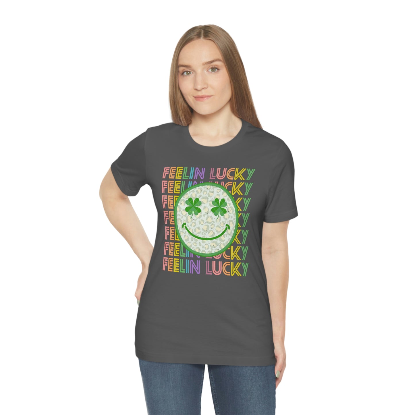 St. Patrick's Day "Feelin Lucky" Unisex Jersey Short Sleeve Tee