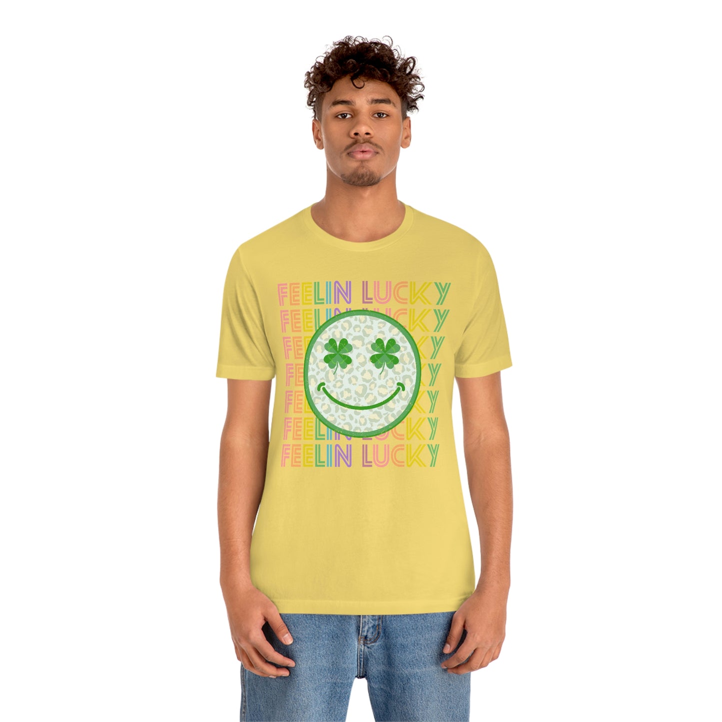 St. Patrick's Day "Feelin Lucky" Unisex Jersey Short Sleeve Tee
