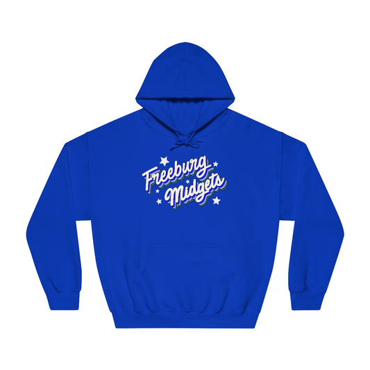 Retro Freeburg Midgets Unisex DryBlend® Hooded Sweatshirt