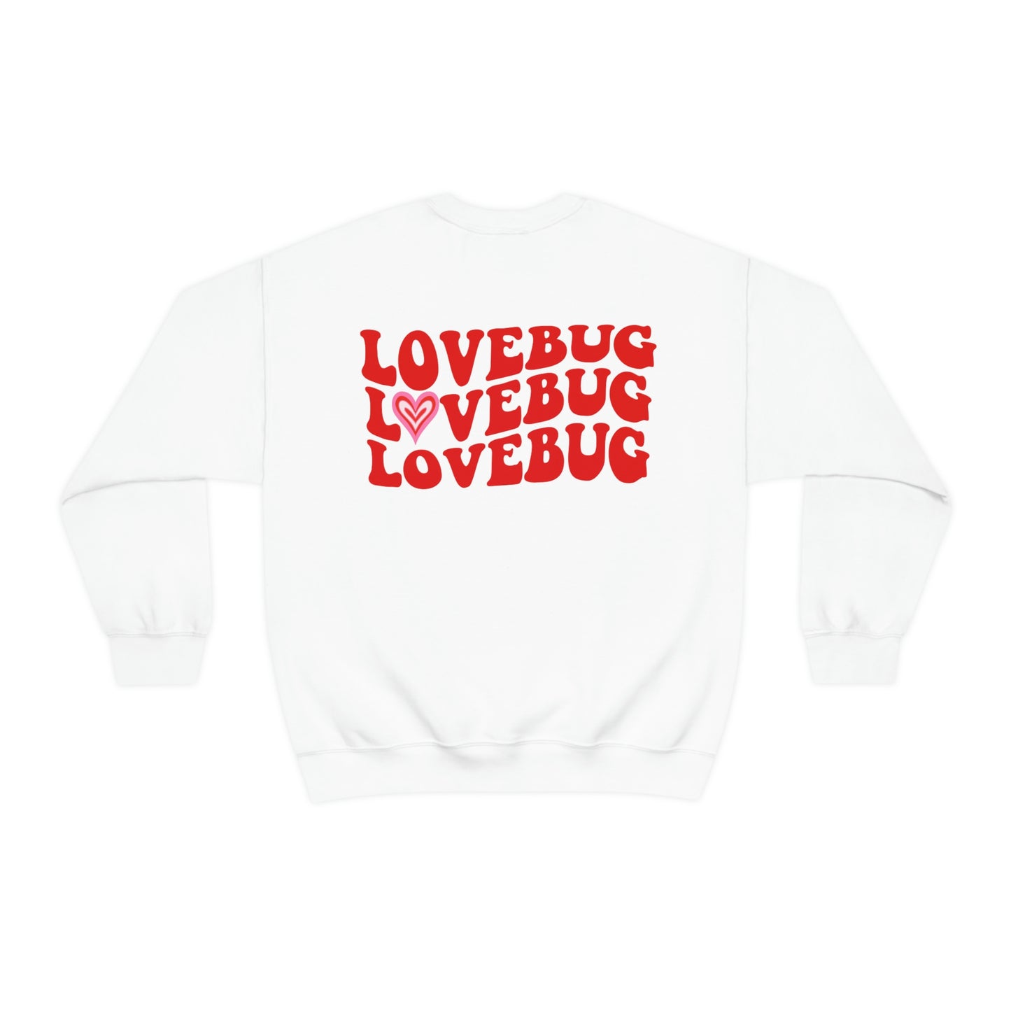Front and Back Image "Lovebug" Unisex Heavy Blend™ Crewneck Sweatshirt