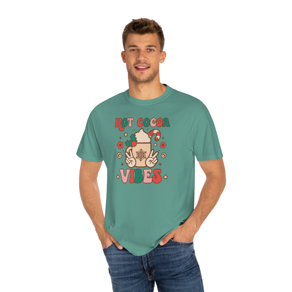 Hot Cocoa Vibes Unisex Garment-Dyed Comfort Colors PREMIUM T-shirt