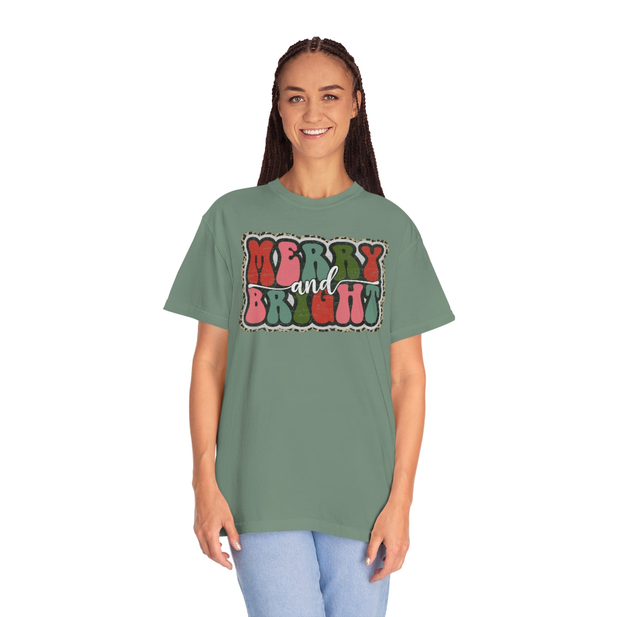 Merry and Bright Unisex Garment-Dyed Comfort Colors PREMIUM T-shirt