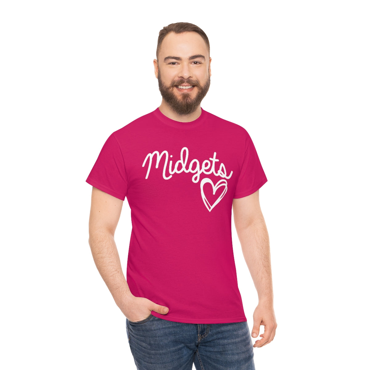 Midget Heart Unisex Heavy Cotton Tee