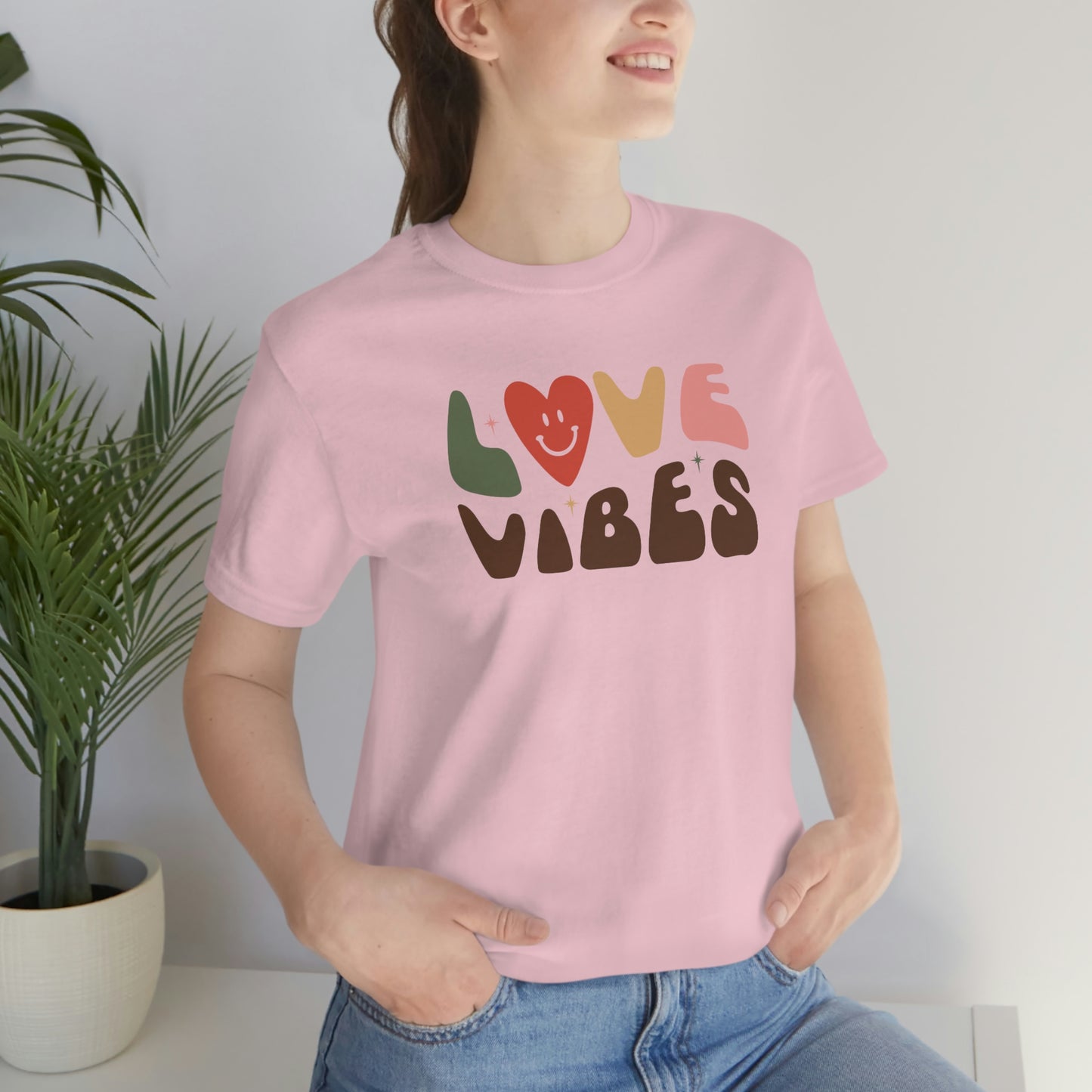 "Love Vibes" Unisex Jersey Short Sleeve Tee