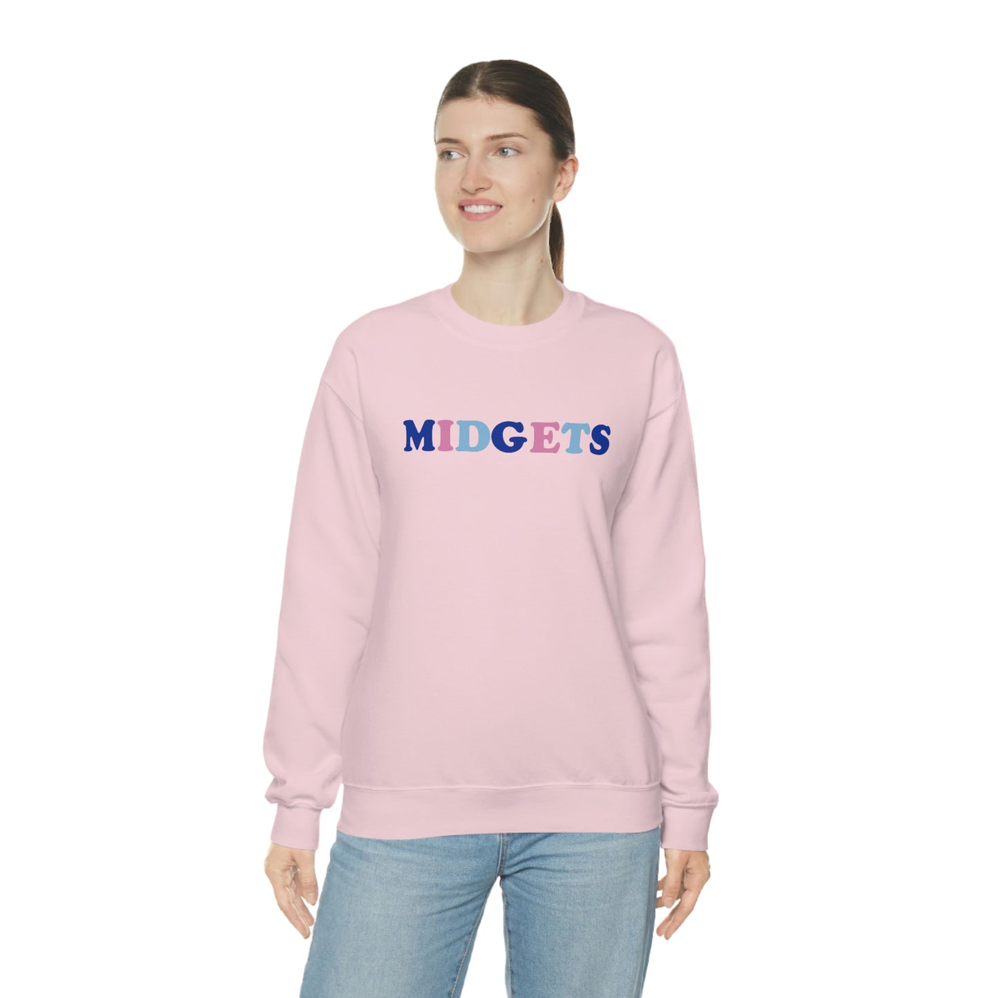 Pink and Blue Midgets Heavyweight Crewneck Sweatshirt