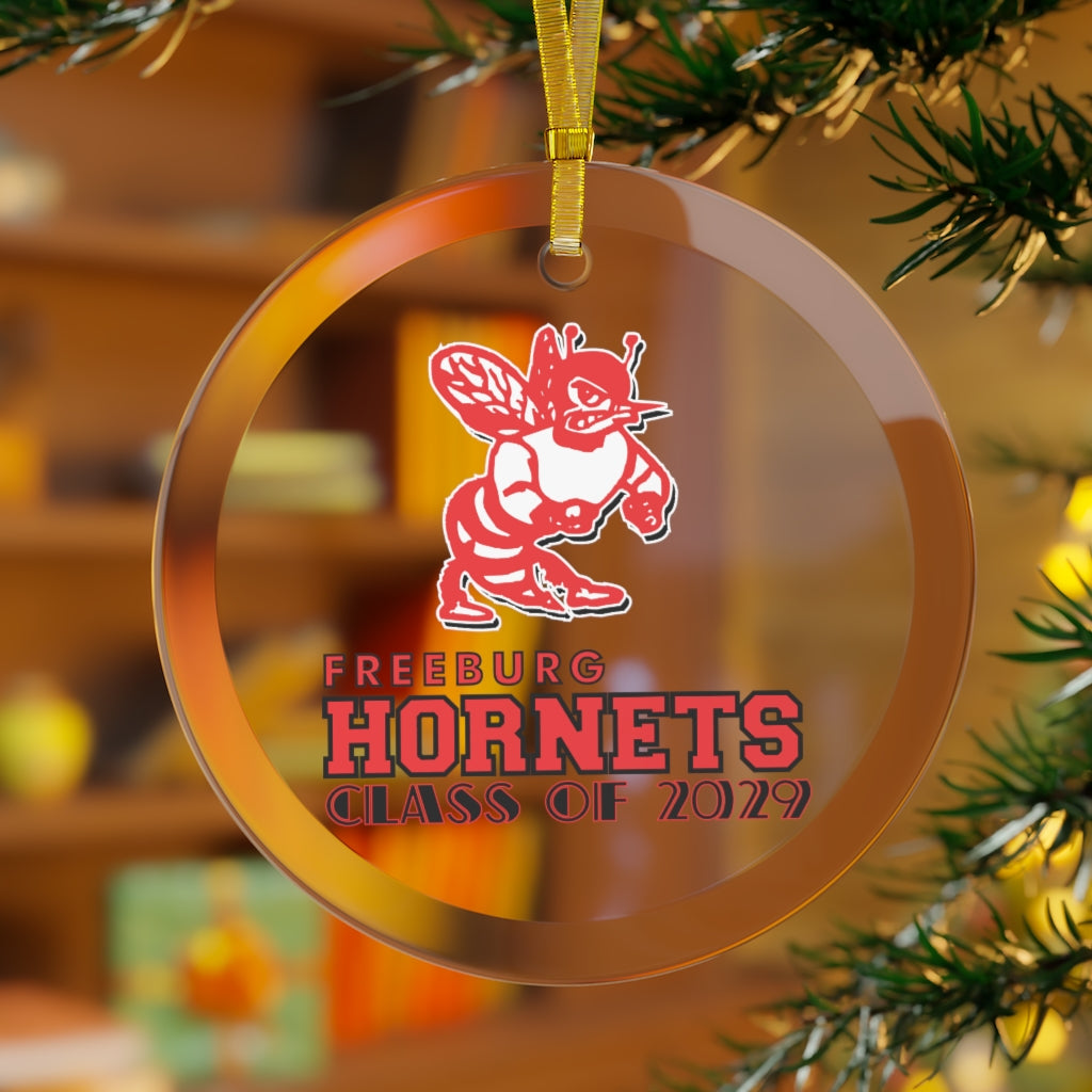 Freeburg Hornet Glass Ornament - Class of 2029 – bhavabrand