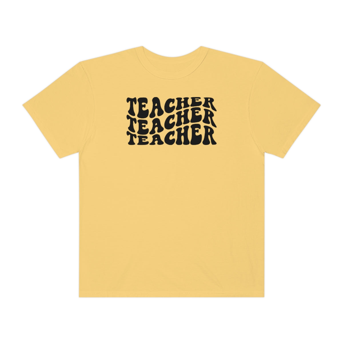 Teacher Black Print Unisex Garment-Dyed PREMIUM T-shirt