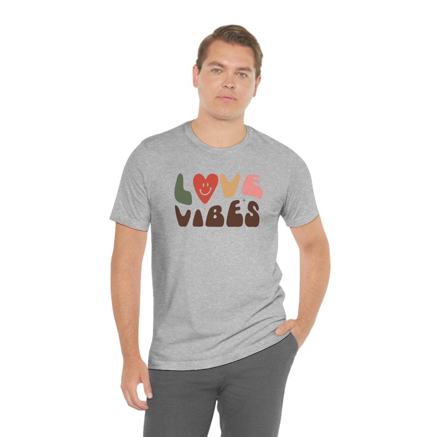 "Love Vibes" Unisex Jersey Short Sleeve Tee