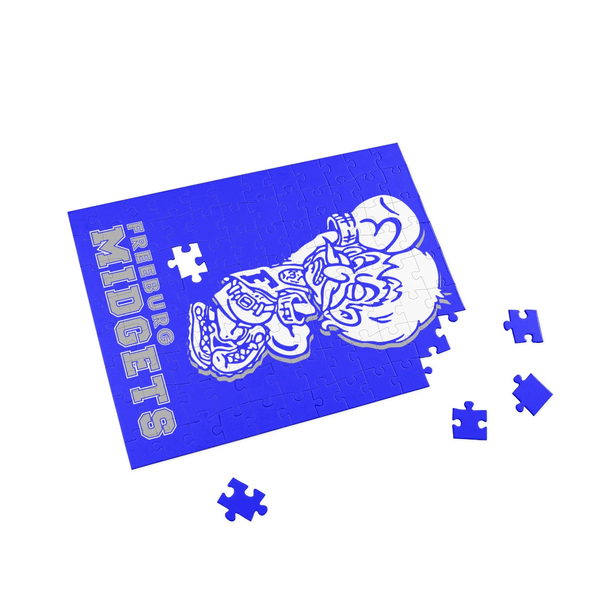 Freeburg Midget Puzzle - Blue (96, 252, 500, 1000-Piece)