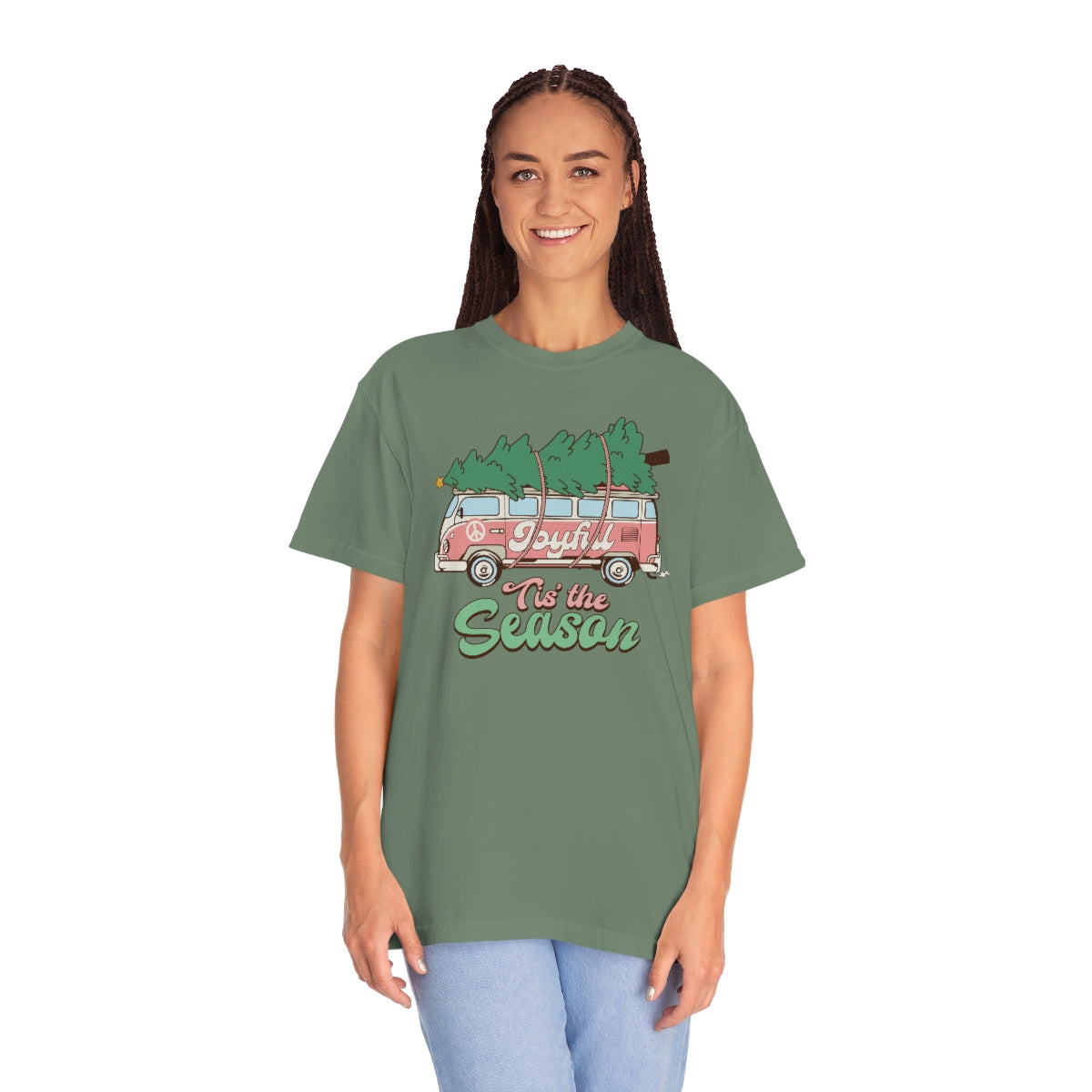 Tis the Season Retro Unisex Garment-Dyed Comfort Colors PREMIUM T-shirt