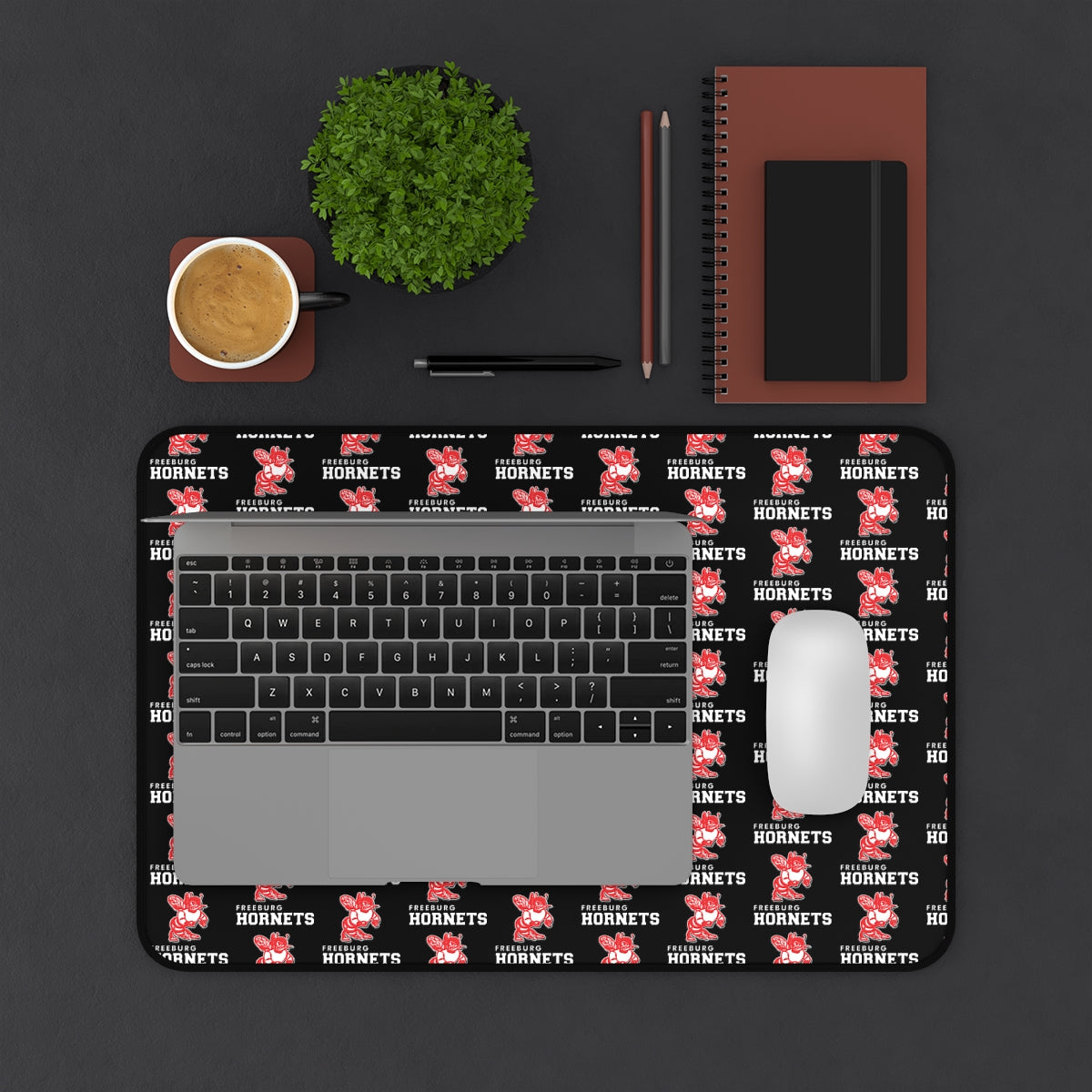 Freeburg Hornets Pattern Desk Mat