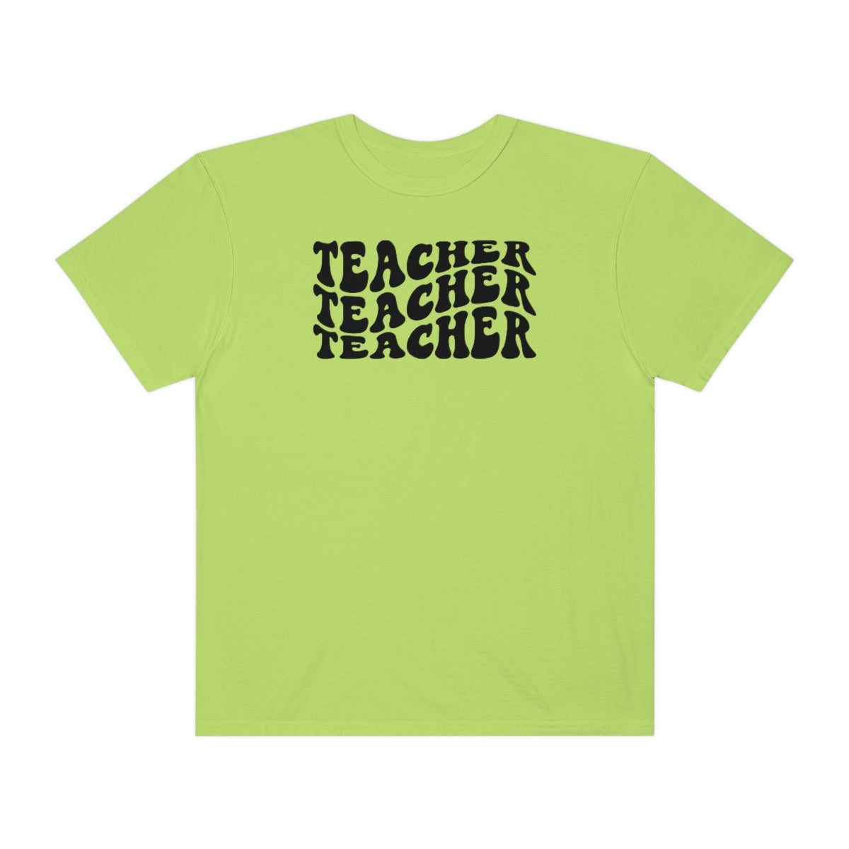 Teacher Black Print Unisex Garment-Dyed PREMIUM T-shirt
