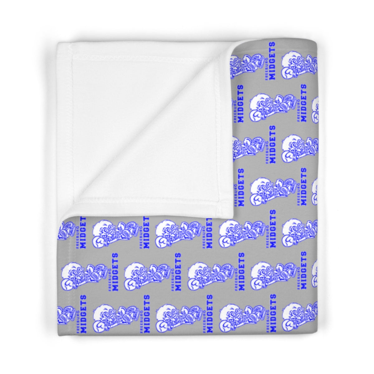 Gray Freeburg Midgets Soft Fleece Baby Blanket