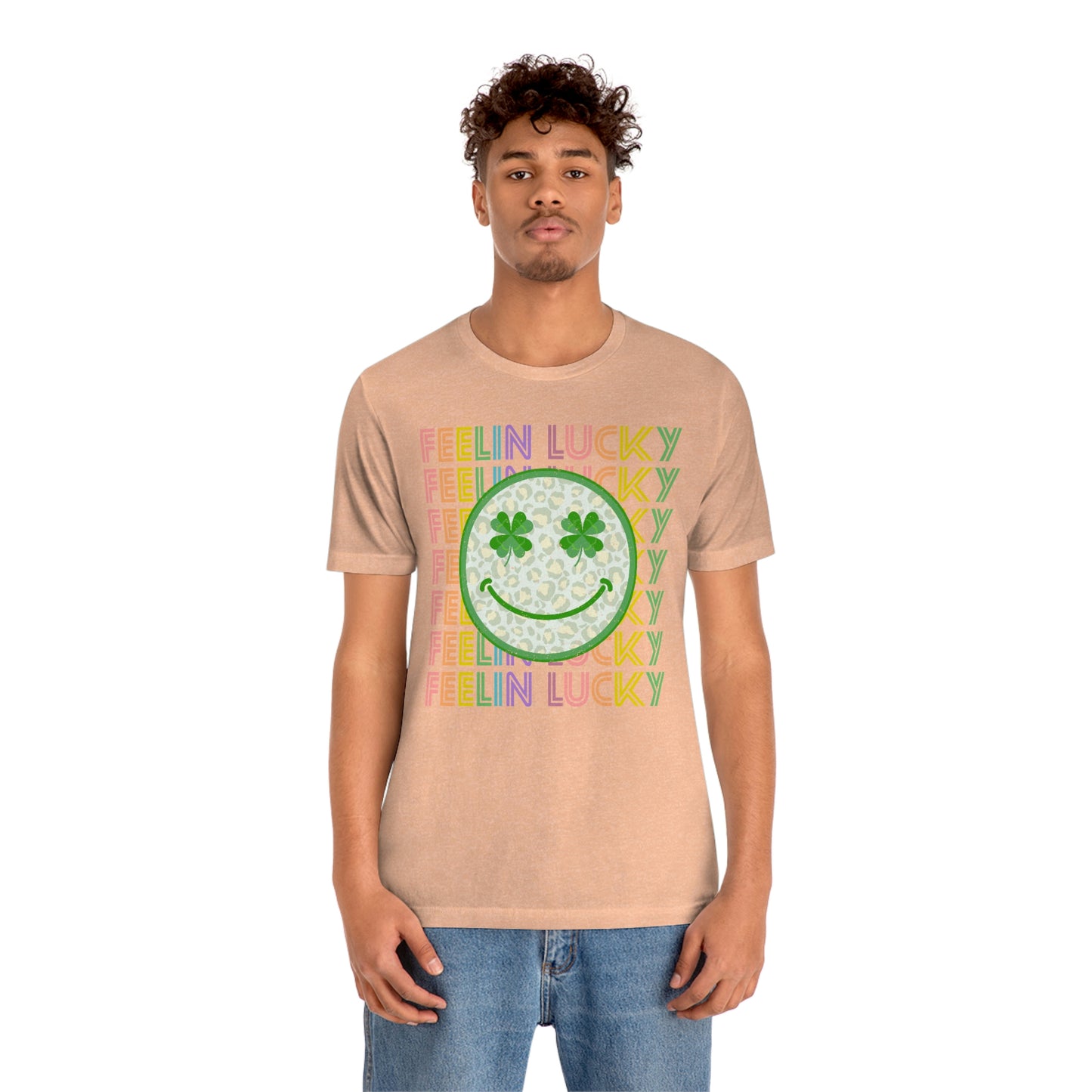 St. Patrick's Day "Feelin Lucky" Unisex Jersey Short Sleeve Tee