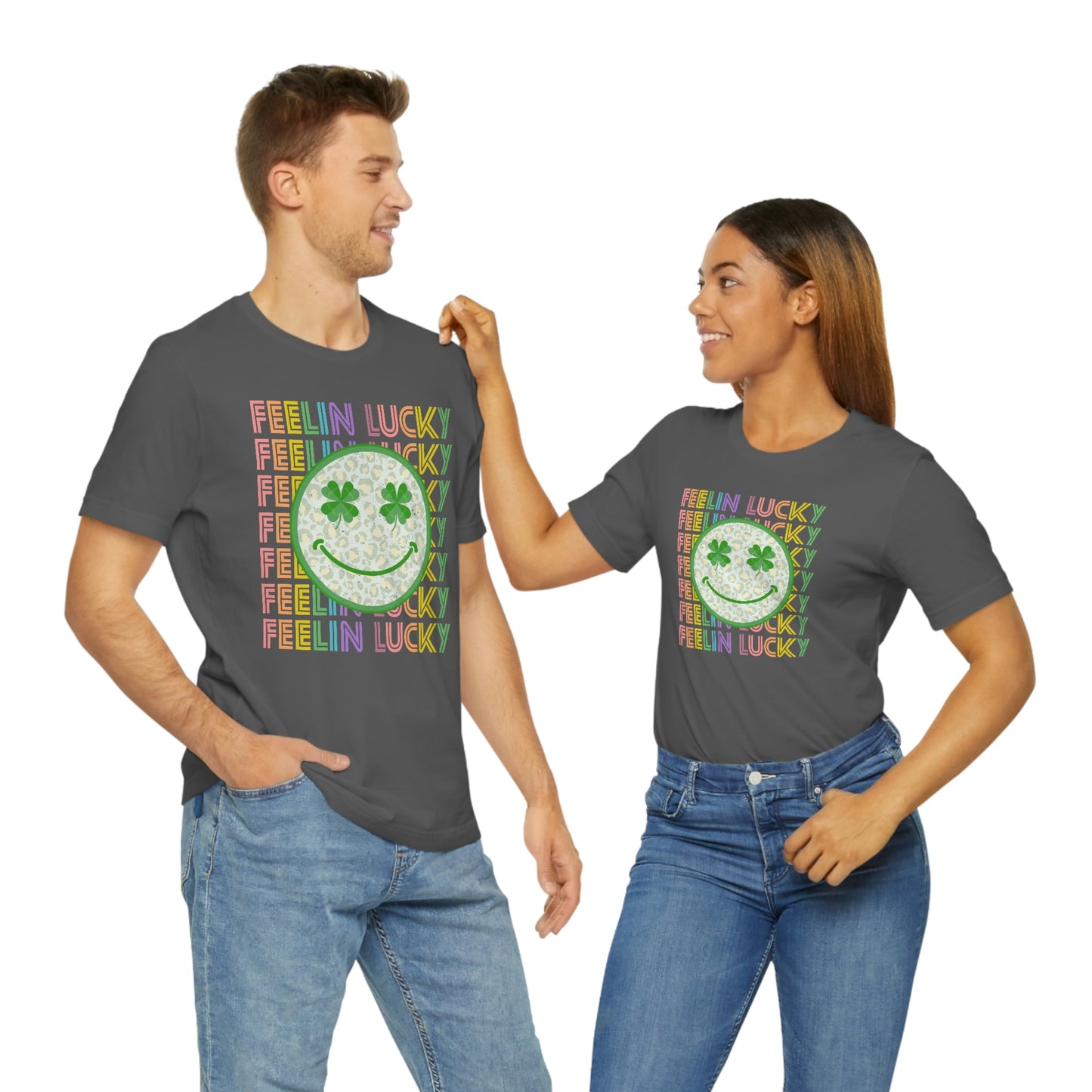St. Patrick's Day "Feelin Lucky" Unisex Jersey Short Sleeve Tee
