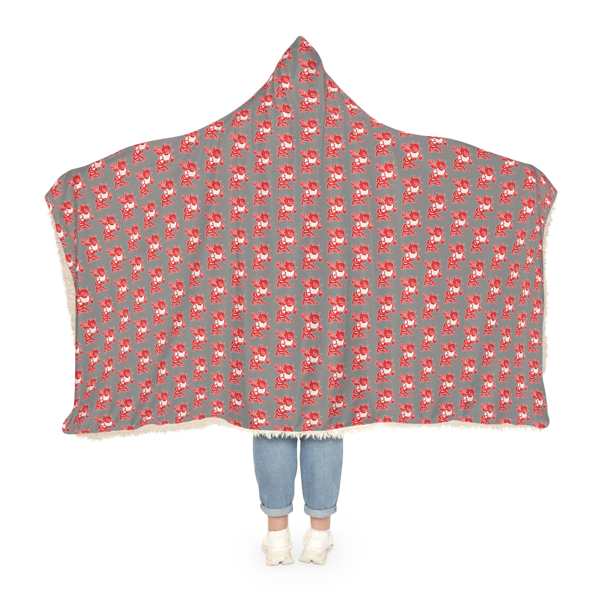 Gray Freeburg Hornet Snuggle Blanket