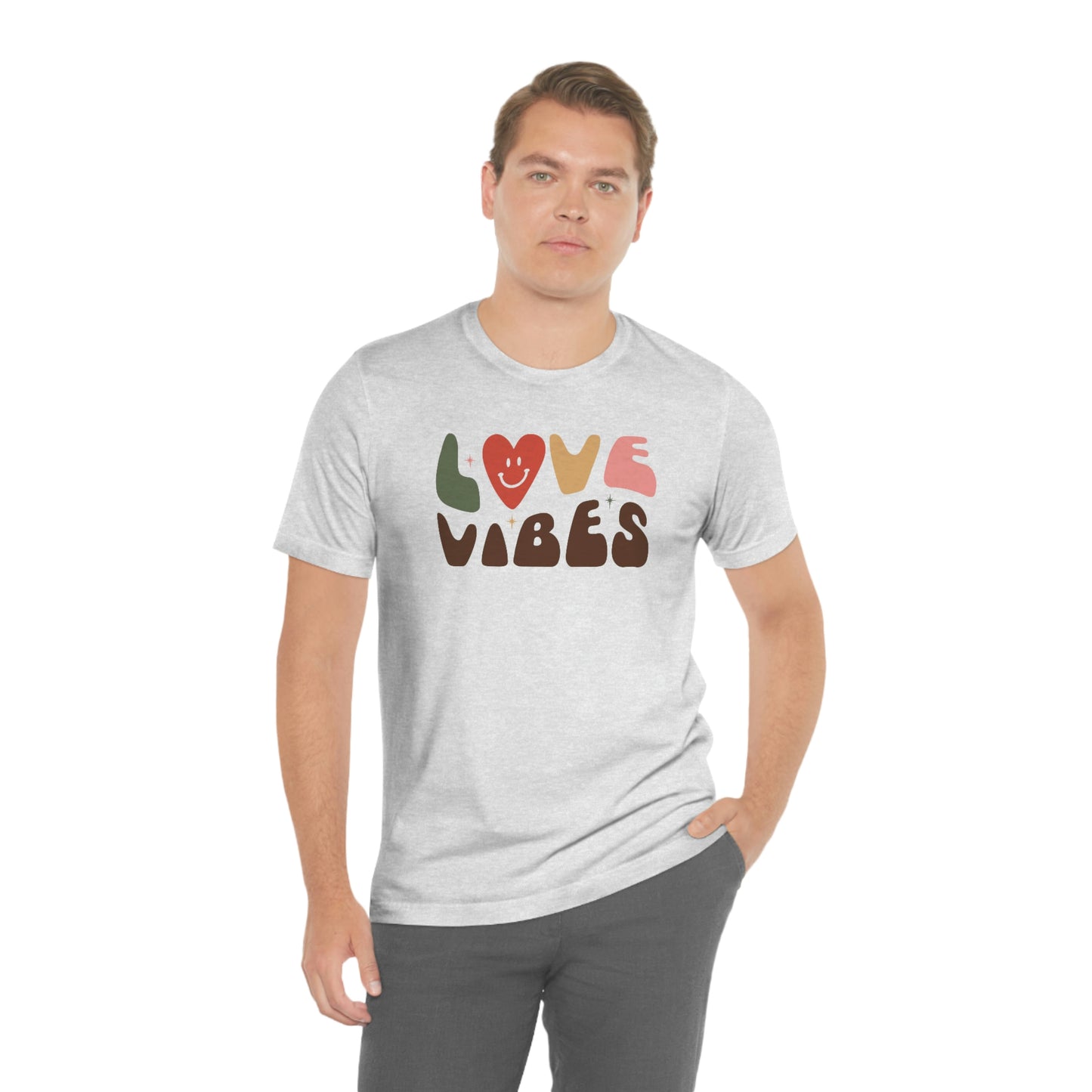 "Love Vibes" Unisex Jersey Short Sleeve Tee