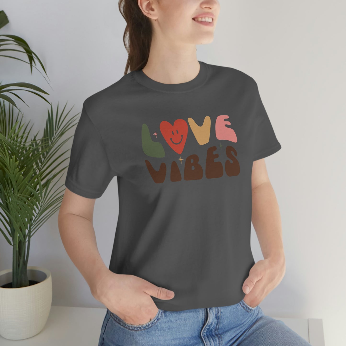 "Love Vibes" Unisex Jersey Short Sleeve Tee