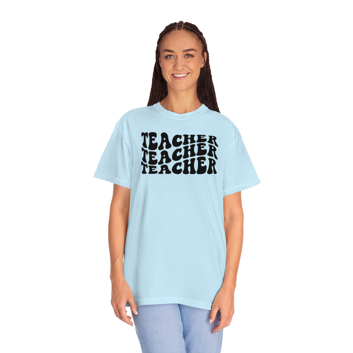 Teacher Black Print Unisex Garment-Dyed PREMIUM T-shirt