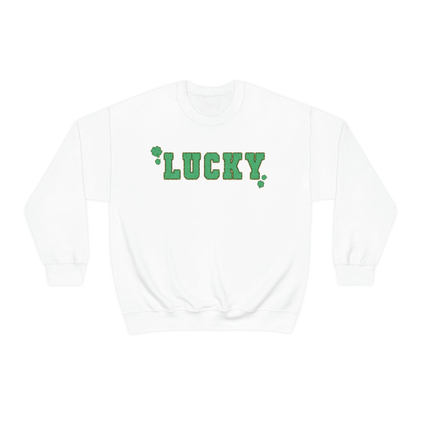 St. Patrick's Day "Lucky" Design Unisex Heavy Blend Crewneck Sweatshirt