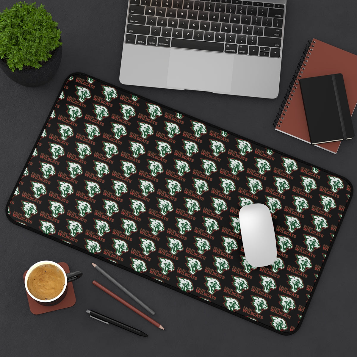 Salem Wildcats Pattern Desk Mat