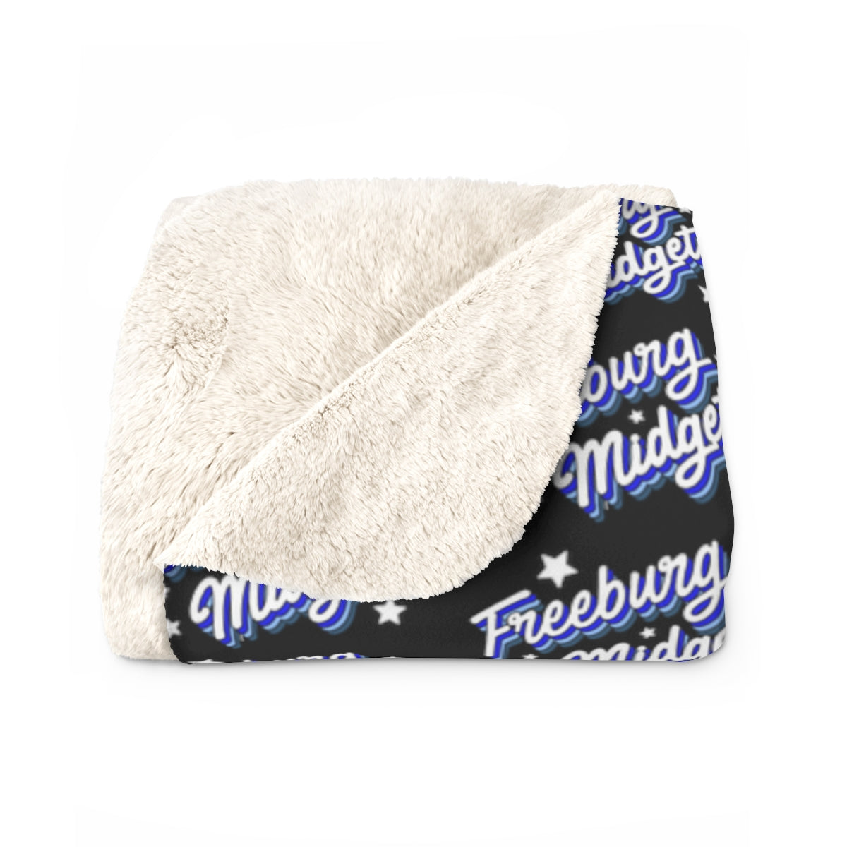 Retro Freeburg Midgets Sherpa Fleece Blanket