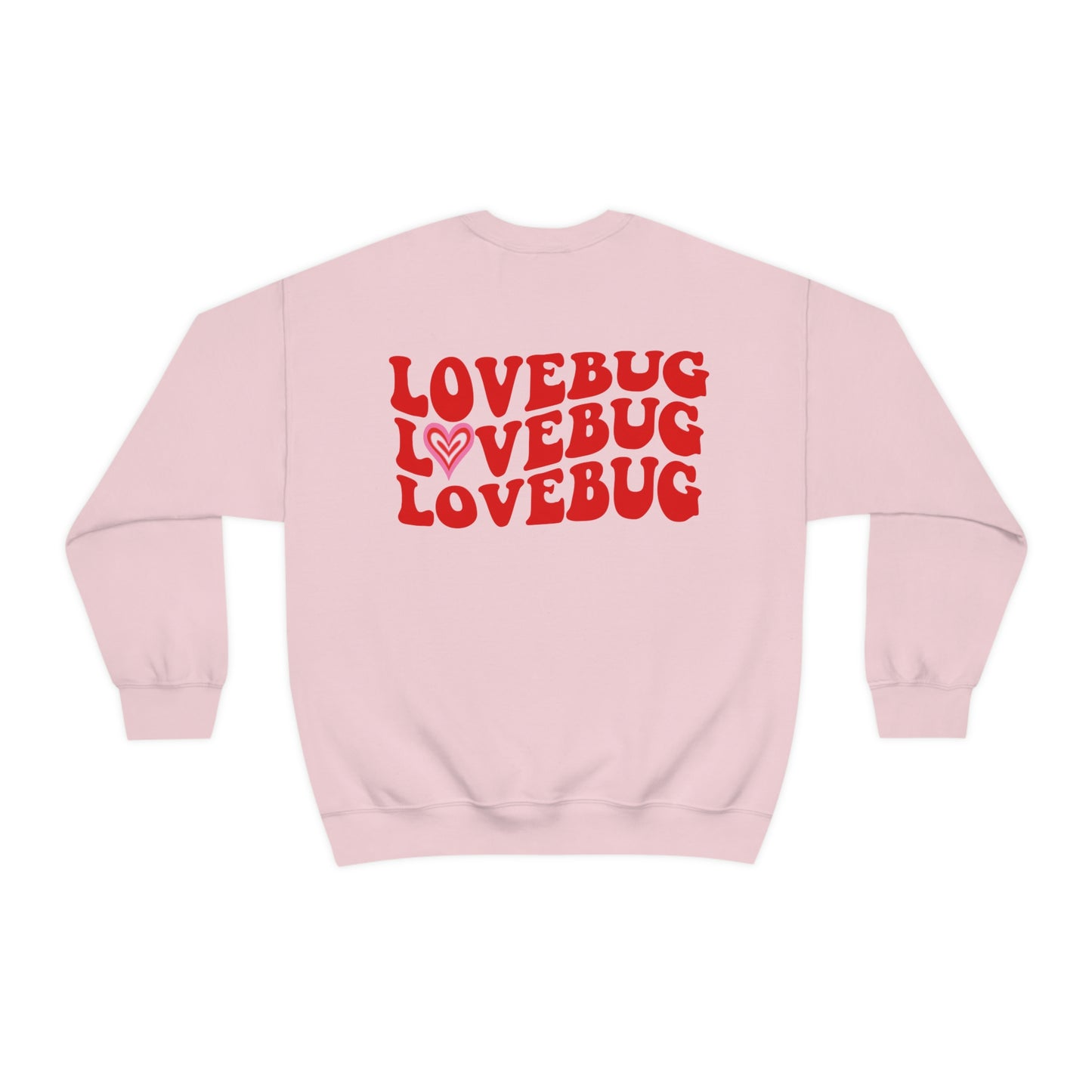 Front and Back Image "Lovebug" Unisex Heavy Blend™ Crewneck Sweatshirt