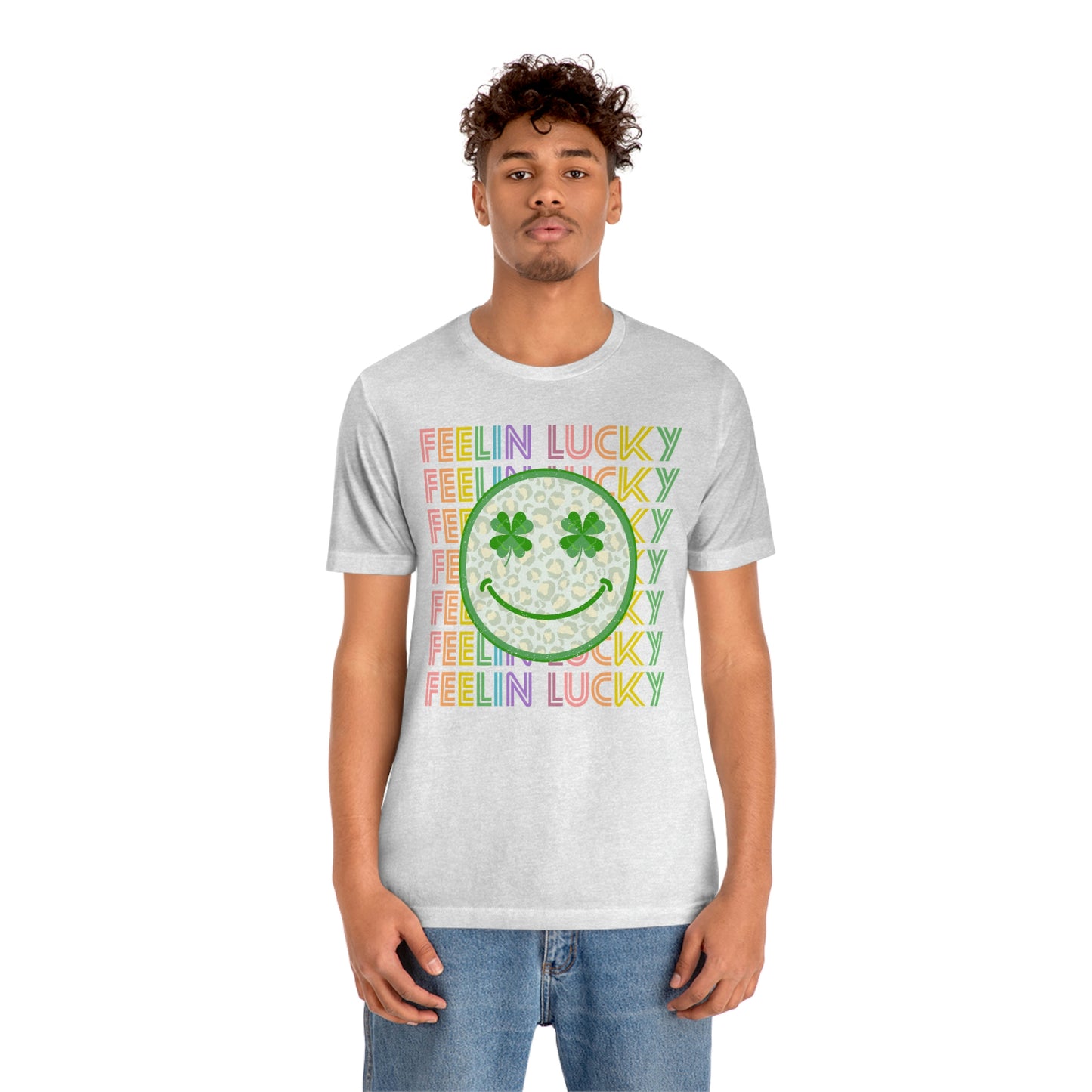 St. Patrick's Day "Feelin Lucky" Unisex Jersey Short Sleeve Tee