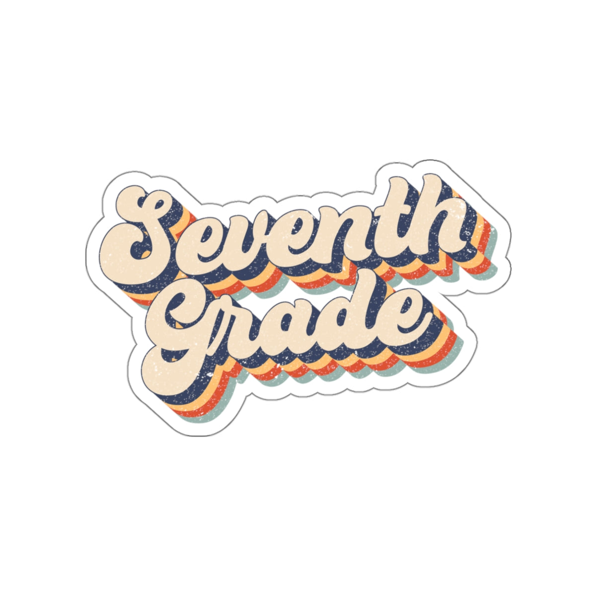 Seventh Teacher Die-Cut Stickers