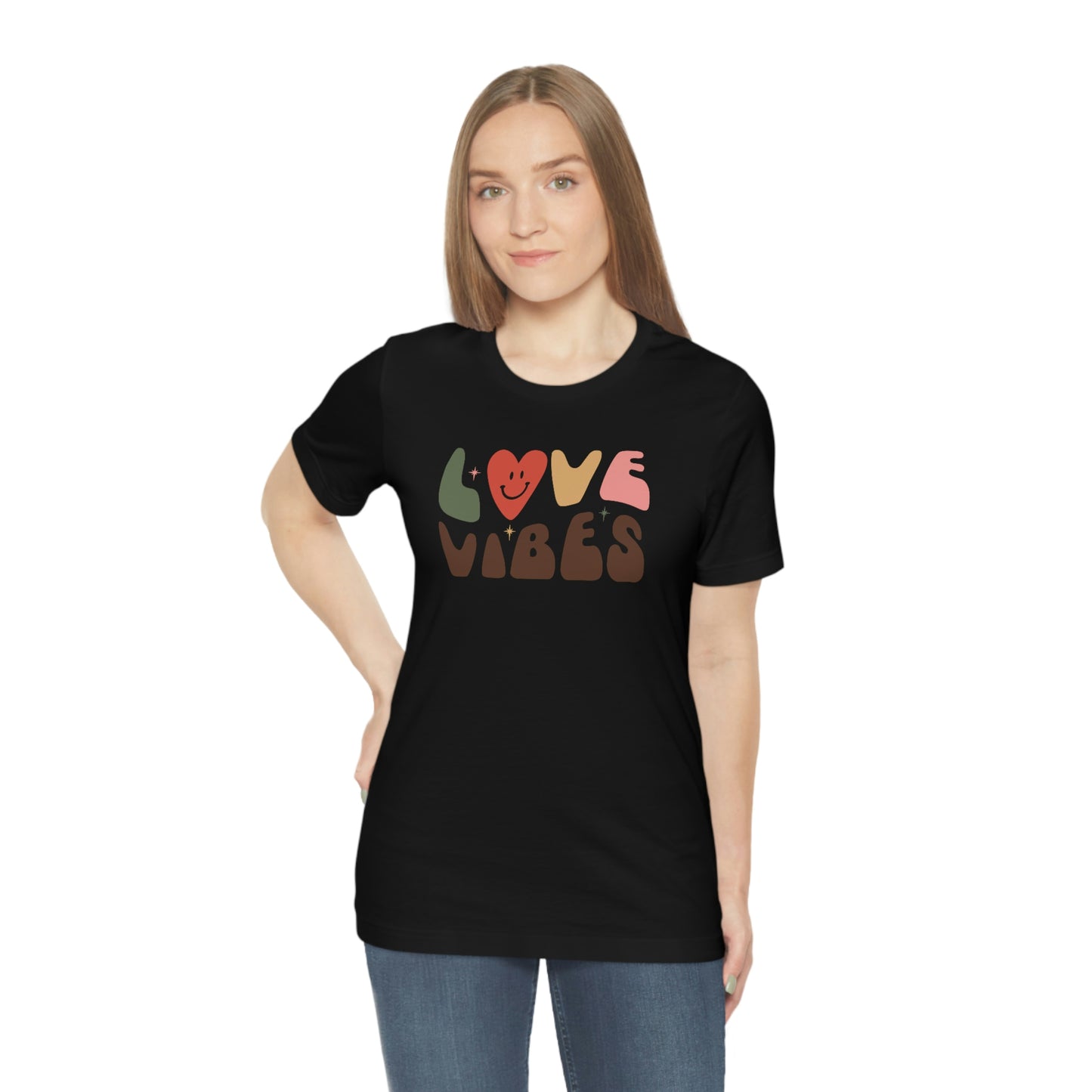 "Love Vibes" Unisex Jersey Short Sleeve Tee