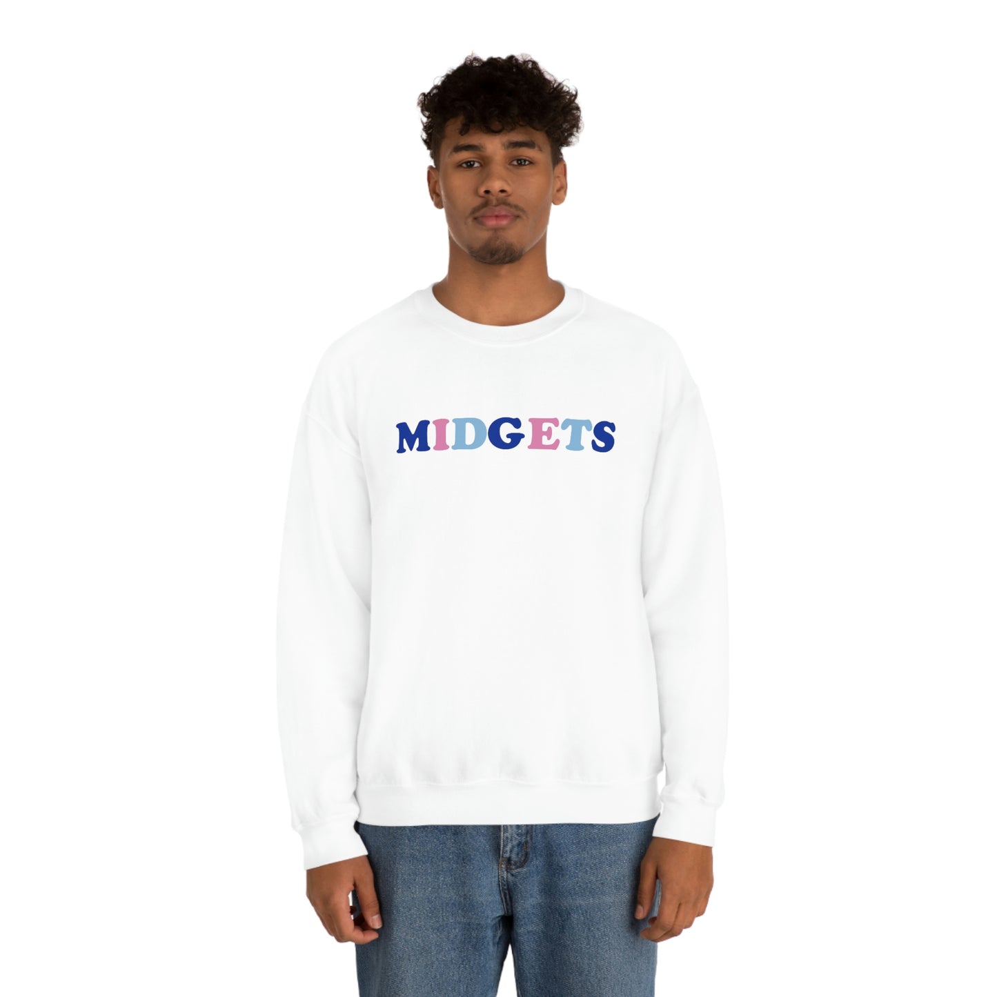 Pink and Blue Midgets Heavyweight Crewneck Sweatshirt